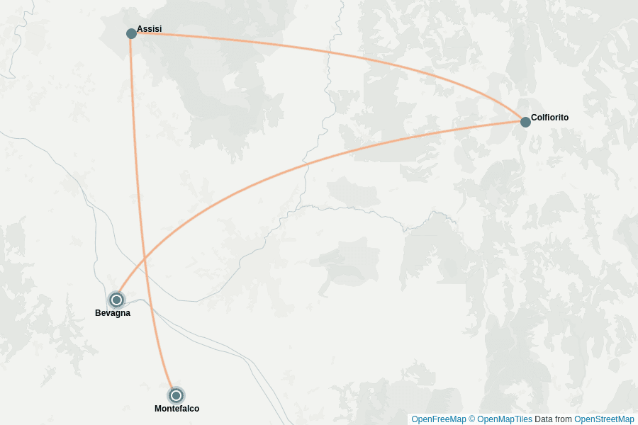 Itinerary Map image for Umbrien Food Tour