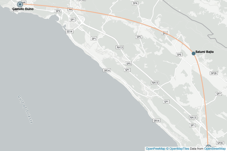 Itinerary Map image for Triest Essen Tour