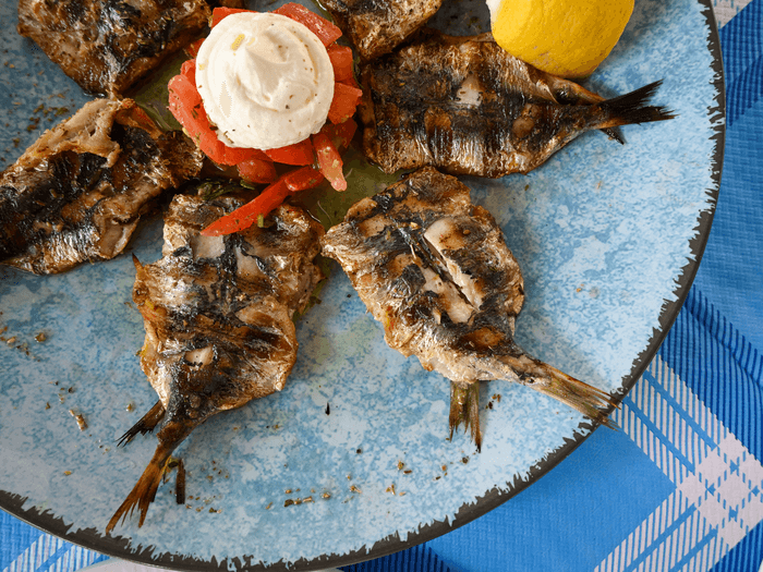 Grilled sardines fish portugal